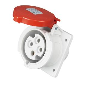 Quality 4 Pin 3 Phase Industrial Socket Strong Plastic Housing 6 H Weight wholesale