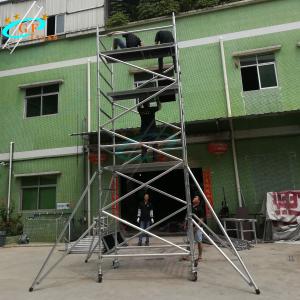 Quality Outdoor Removable Aluminum Telescopic Scaffold Tower Easy Install wholesale