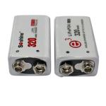 Soshine 9V LiFePO4 Rechargeable Battery: 320mAh 9.6V