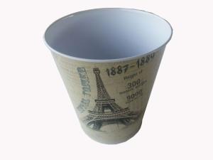 Quality Round Metal Tin Bucket Without Handle , 0.23mm CMYK Metal Buckets wholesale