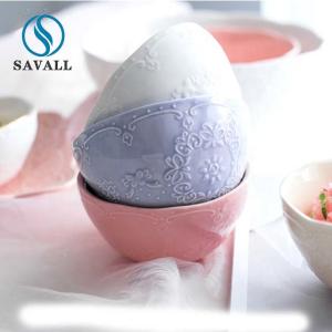 Quality Colorful Porcelain Bowls Salad Dinnerware Set For Restaurant wholesale