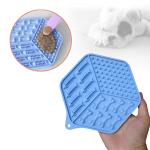 Newest Low MOQ Silicone Pet bowl Slow Feeder Dog Food Plate