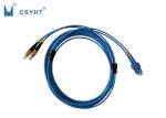 Blue Armored Fiber Optic Patch Cable Single Mode Jumper Simplex G652D G657A