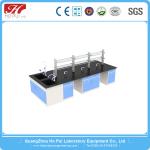 All Wood Corrosion Resistance Lab Island Bench Chemistry Lab Furniture