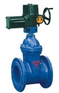 Quality Bolted Bonnet Non Rising Stem Flanged Gate Valve Cast Iron With Electric Actuator wholesale