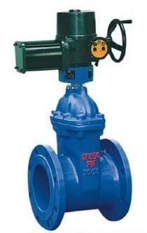 Bolted Bonnet Non Rising Stem Flanged Gate Valve Cast Iron With Electric