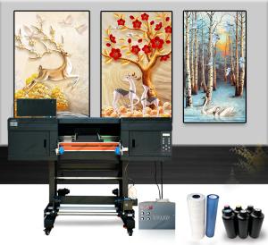 Quality 24inch A1 60CM I3200 Heads Roll To Roll UV DTF Sticker Printer Machine wholesale