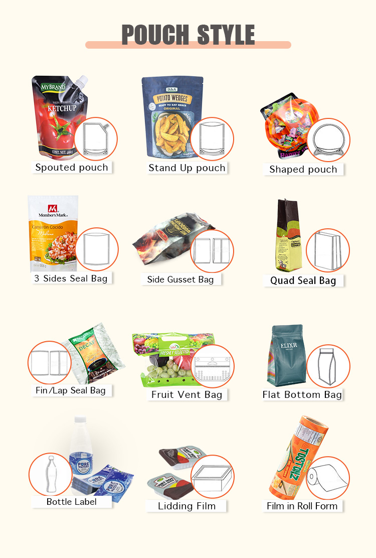 RCPP Foil Plastic BOPP Vacuum Packaging Bag Microwavable Retort Pouches For Cooking