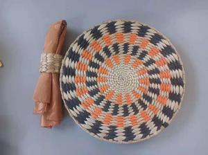 Quality Hot Sale Eco- friendly Handmade Natural Water Hyacinth Woven Table Placemat Seagrass Rattan Straw Placemats wholesale