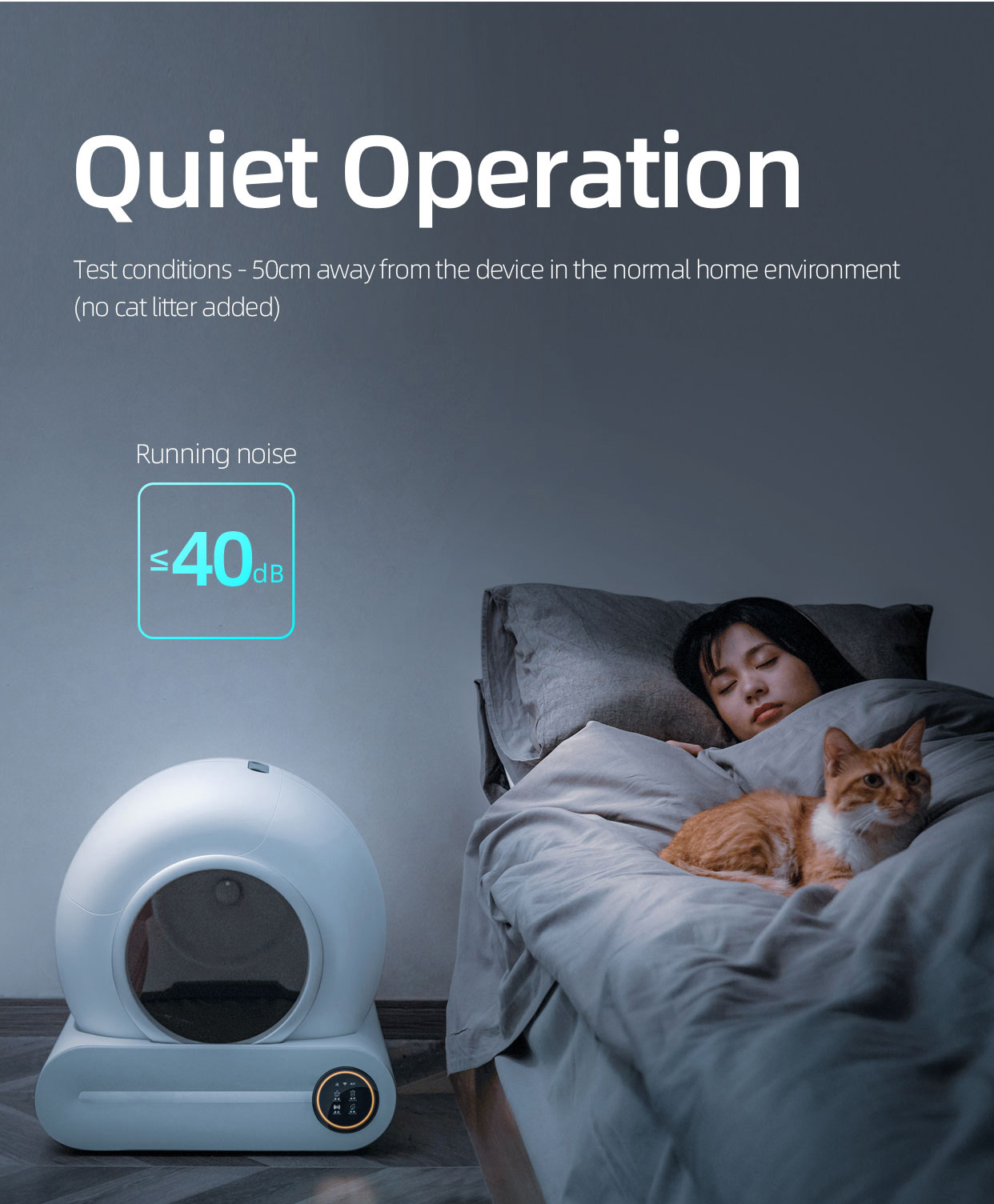9L Smart Cat Toilet PP PS Smart Self Cleaning Litter Box 900ml
