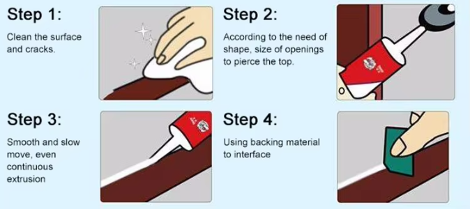 Fast Drying Weatherproof Crack Filling Sealant Glass Plastic Ceiling Curtain Wall