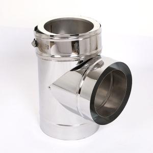 Quality Locking Band Connection Double Wall Boiler Flue , Double Insulated Stove Pipe wholesale
