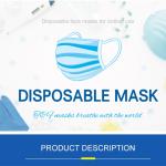 Fashion Dustproof 50pcs/Box Disposable Medical Face Mask