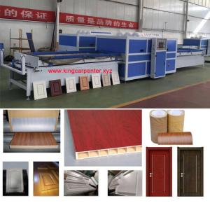 Quality China PVC Foil Vacuum Membrane Press Machine for Cabinet Door wholesale