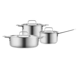 Quality Home Kitchen Stainless Steel Cookware Set 3pcs With Lid wholesale