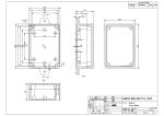 Weatherproof Electrical 83*58*33mm Wall Mount wire junction box abs/pc