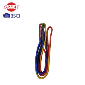 Quality Rainbow Rhythmic Gymnastics Rope , 3m Gymnastics Skipping Rope With Stick wholesale