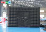 Air Inflatable Tent Black Big Commercial Outdoor Inflatable Cube Tent With Led