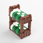 Diy city accessories decoration bricks home bedroom furniture bunk bed building