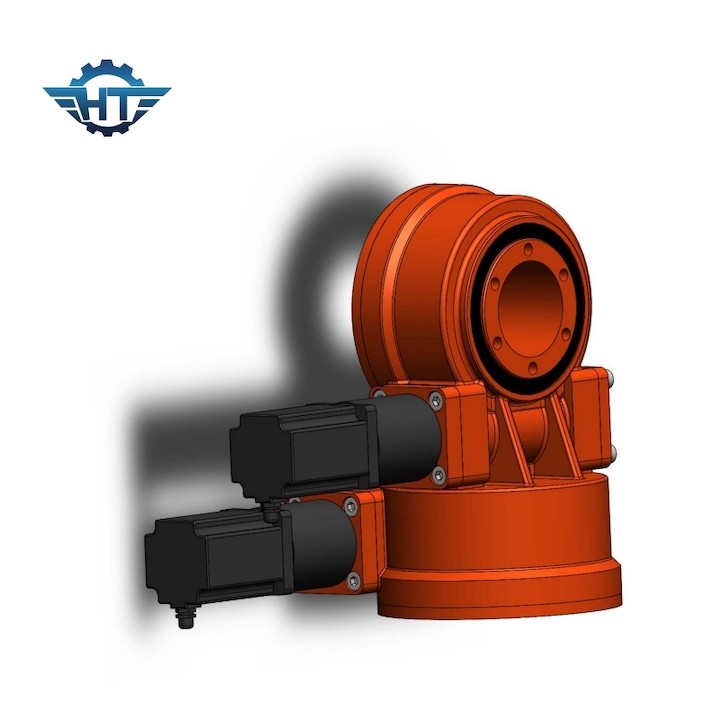 Dual Axis Slew Drive With Worm And Gear Structure For Solar Tracking System