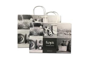 Quality Medium Personalized Eco Paper Packaging / Handmade Paper Shopping Bags wholesale