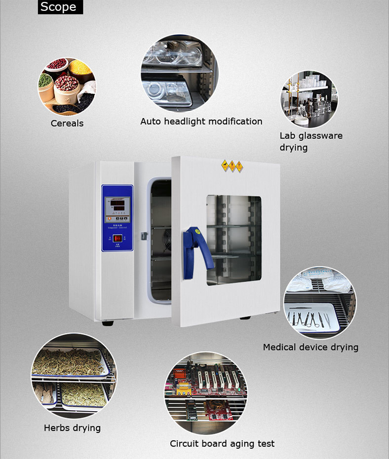 Stainless Steel Laboratory Dryer Oven Anti Corrosive Electrode Drying Oven