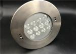 Round 24 Watt 36 Watt 48 Watt IP68 LED Underwater Light Two Years Warranty