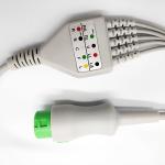 Patient Monitor TPU Snap Connector ECG Electrode Leadwires