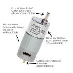 Manufacturer 37mm Gearmotor 6v 12v 24vdc 6w 60 Rpm 70rpm 80rpm Watt 11w 15kgfcm