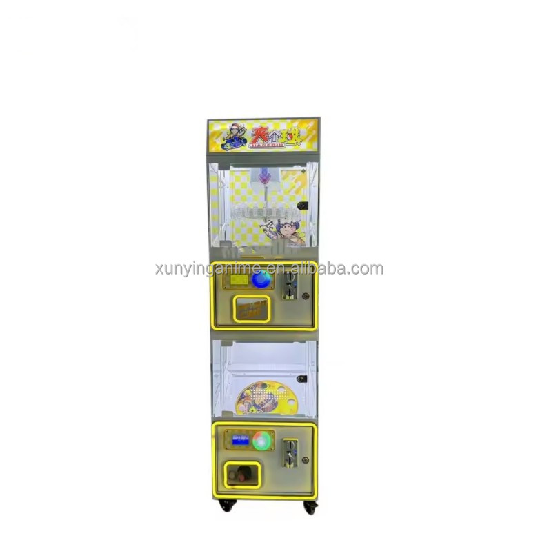Metal Acrylic Mini Toy Claw Machine Clip Gift Clamp Candy Arcade Grabber