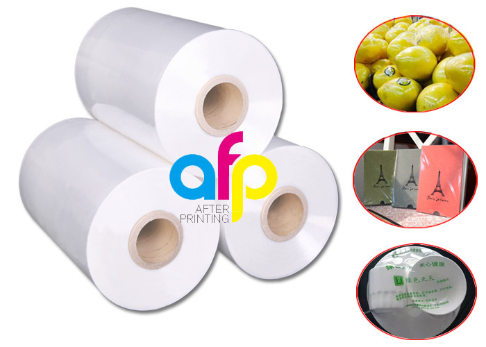 Recyclable Single Wound POF Heat Shrink Film Wrap Roll For Book