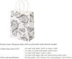 Luxury shopping paper bag, different types design custom paper shopping bag,