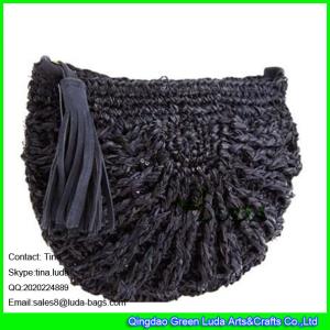 Quality LUDA crochet straw handbags handbags womens straw raffia handbag wholesale