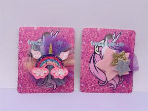 Quality Unicorn Childrens Hair Accessories Alligator Clips Rainbow Cute Star wholesale