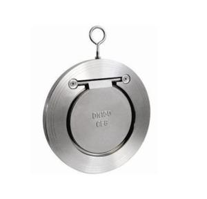 Quality DN125 Stainless Carbon Steel SS304 SS316 wcb EPDM NBR Viton Seal Single leaf thin disc Plate Check Valve Tianjin Factory wholesale