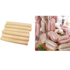Quality 15mm Edible Sausage Casings Natural Color Collagen Casings For Wind Sausages wholesale