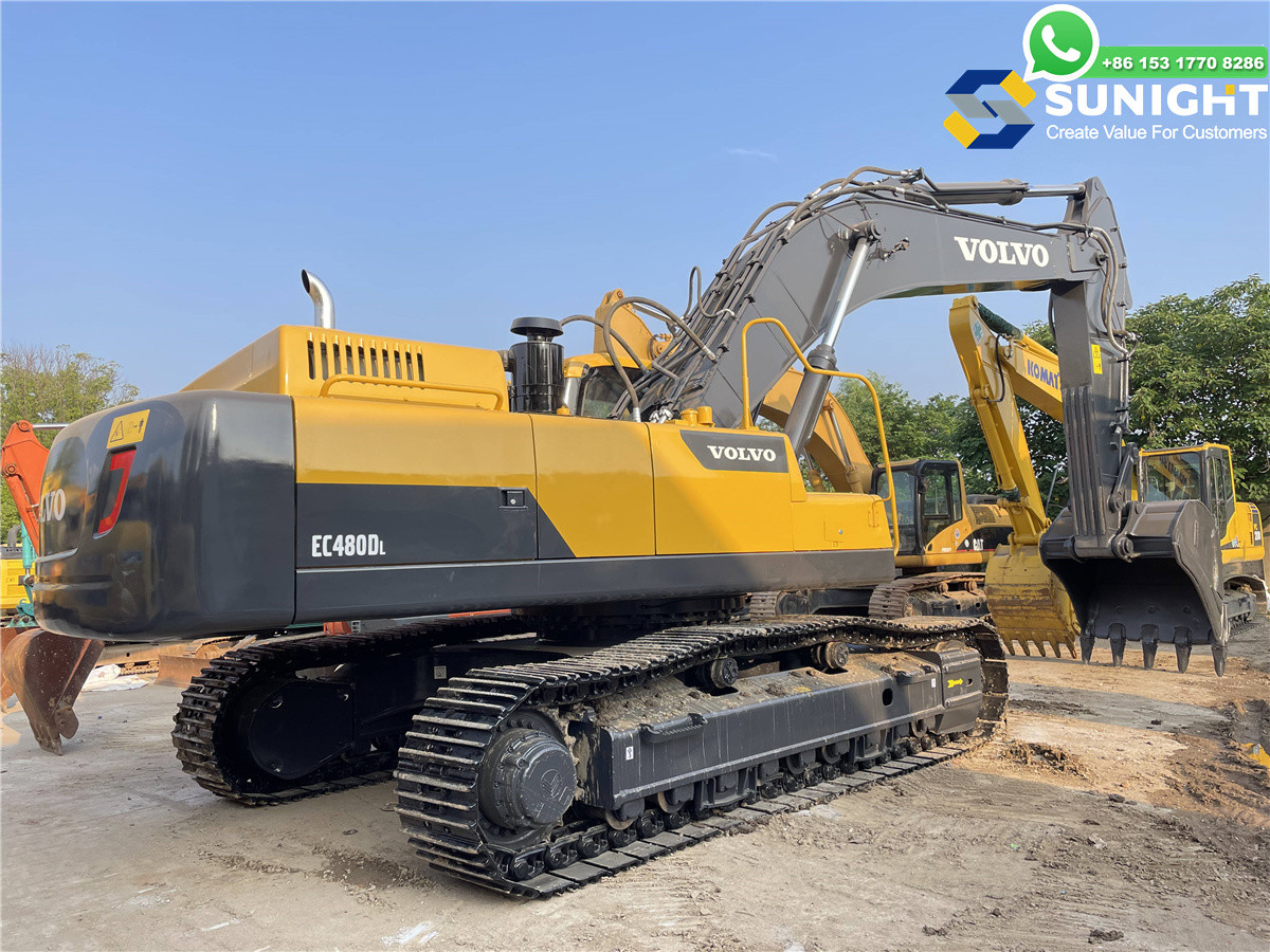 Original 48 Ton Second-hand Crawler Diggers Used Excavators Used Engineering Construction Machinery Volvo EC480 for Sale
