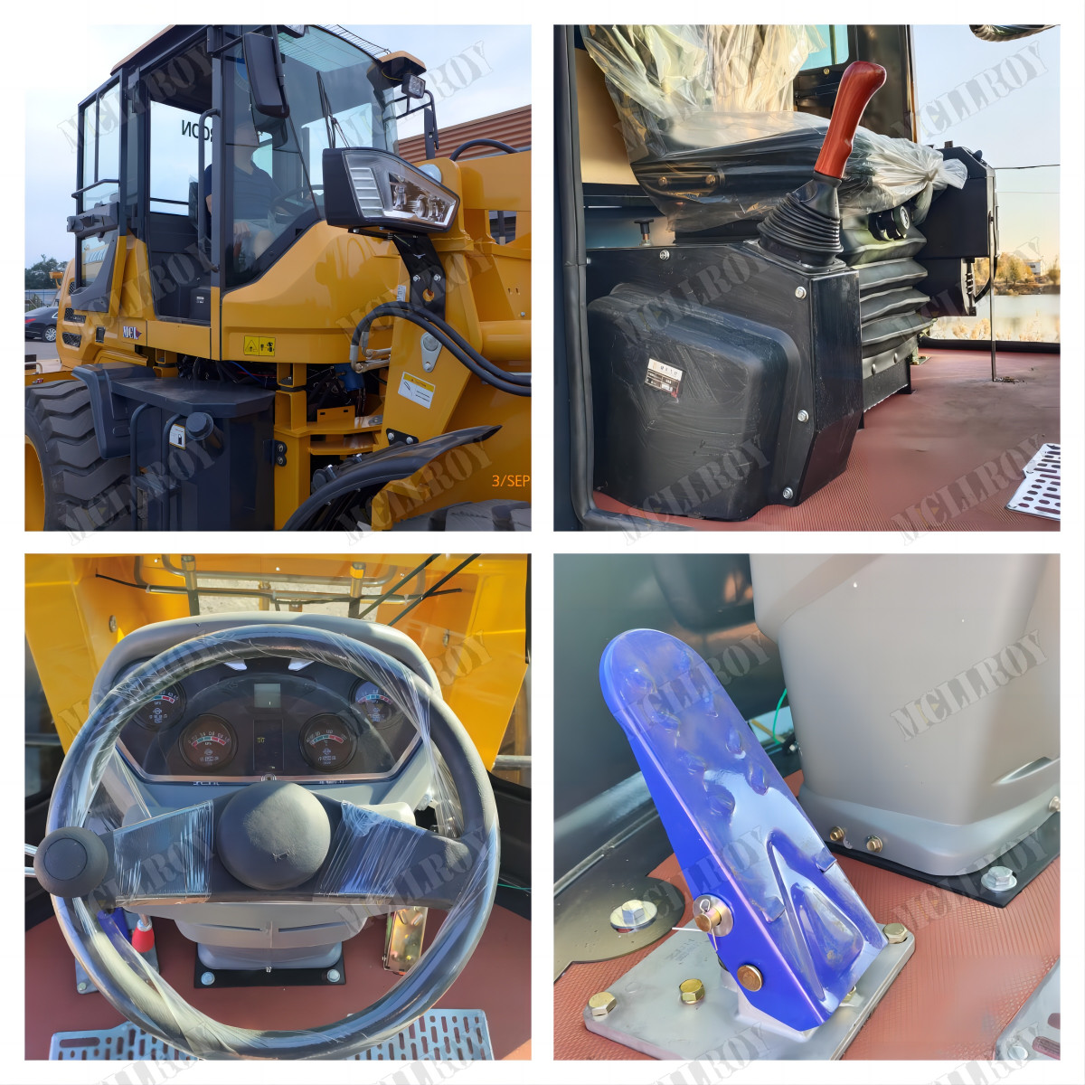 Compact Articulated Small Wheel Loaders Machanical Joystick