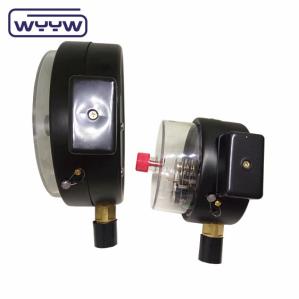 Quality 6&quot; 150mm Pressure Gauge Black Steel Material With Electric Contact wholesale