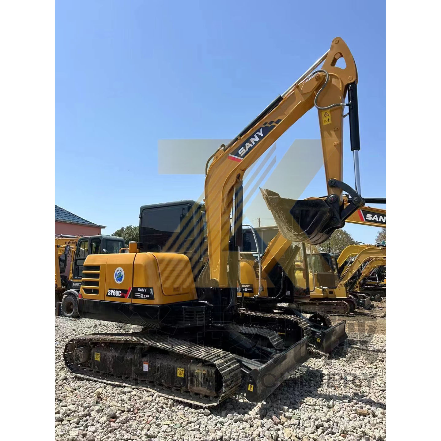 Other Used Sany Excavators in Shanghai 6000 KG Machine Weight and Hydraulic Cylinder