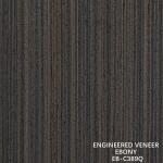 Brown Engineered Wood Veneer Quarter Cut Ebony Veneer Fineline For Door And