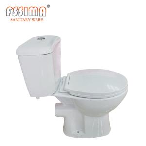 Quality Sanitary France Two Piece WC Complete Cuvette P Trap Floor Mount Toilet wholesale