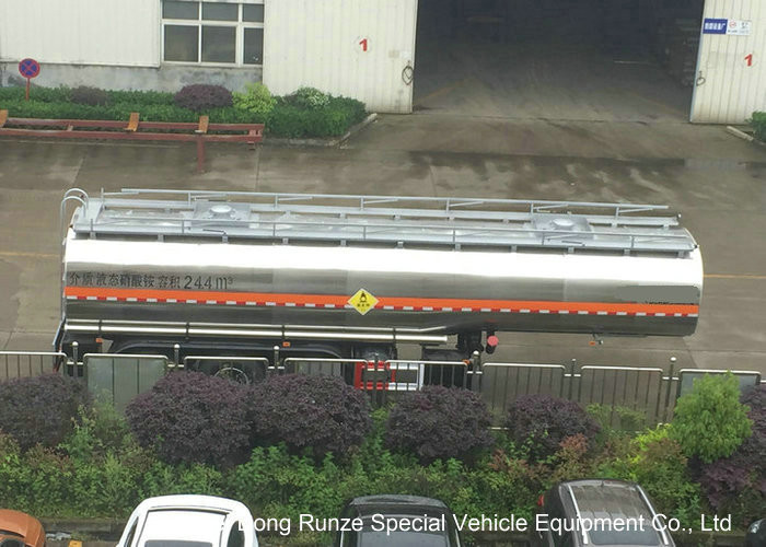 SS Chemical Tanker Truck For Ammonium Nitrate / Liquid Molten Sulfur Delivery