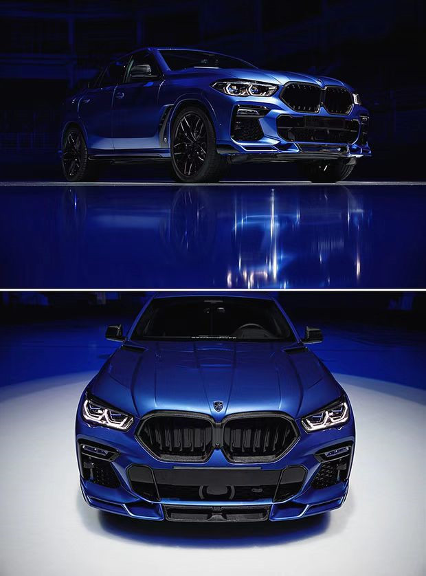 Hot Sale G06 X6 Carbon Fiber Body Kit Forbmw X6 Carbon Fiber Front Shovel Rear Diffuser Spoiler Cover