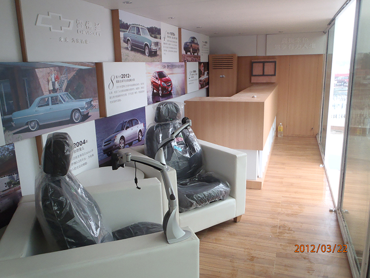 Prefabricated Mobile 40ft Shipping Container Exhibition For Stage