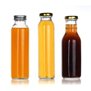 Quality 200ml 250ml 16 Oz Glass Juice Bottles Beverage Container In Bulk wholesale