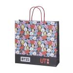 Recyclable Twisted Handle 150GSM Kraft Paper Bag 5KG Carry