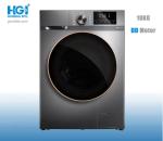 Inverter Motor 10kg Front Loader Washing Machine White Grey
