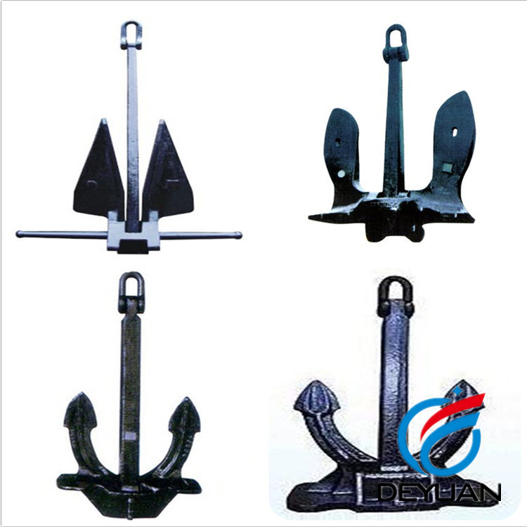 Stainless Steel Plough Anchor , Steel Plate Welded Delta Flipper Anchor