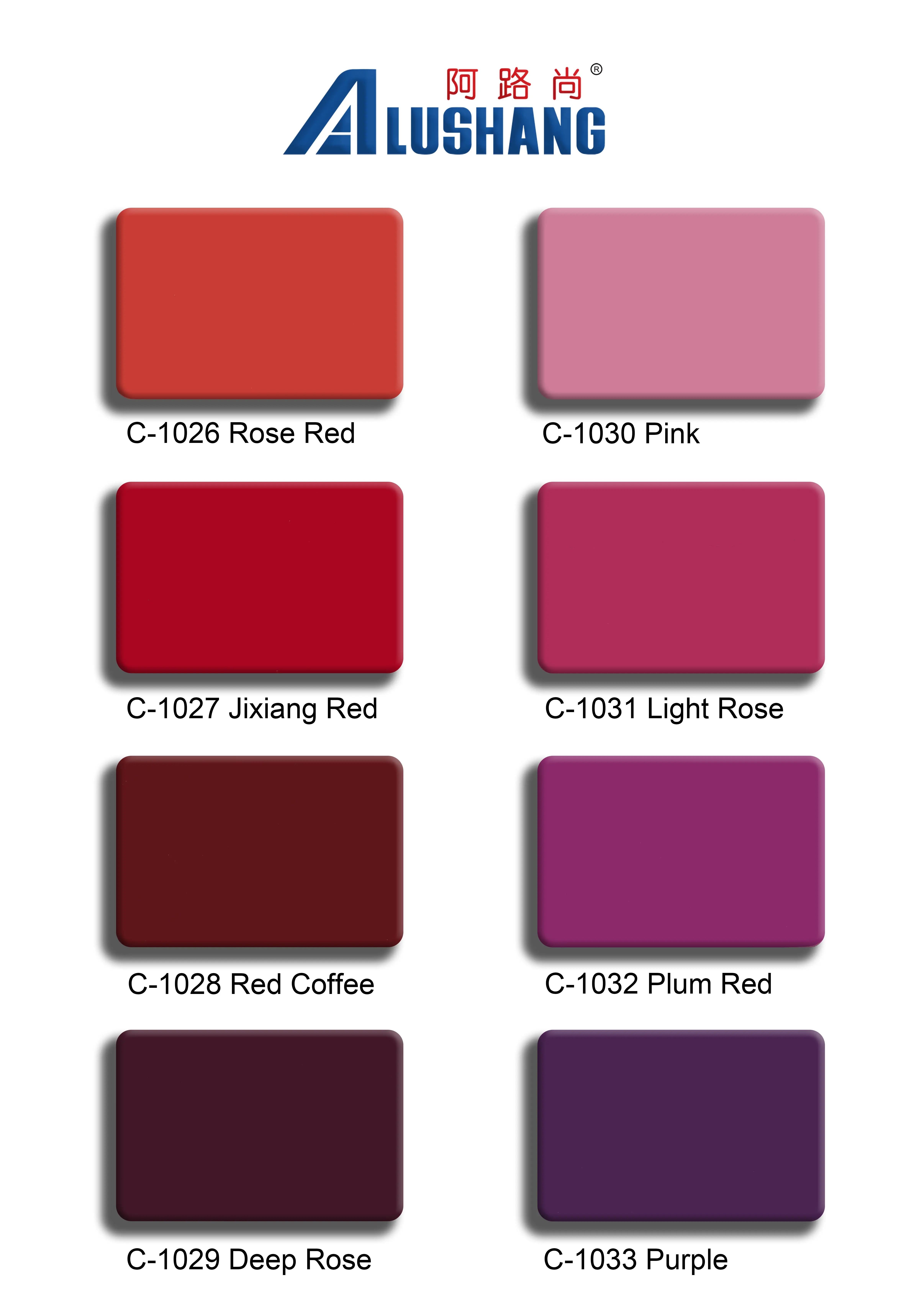 3MM Solid Color Aluminum Composite Panel, 1.22x2.44m, Excellent Coating for Building Decoration